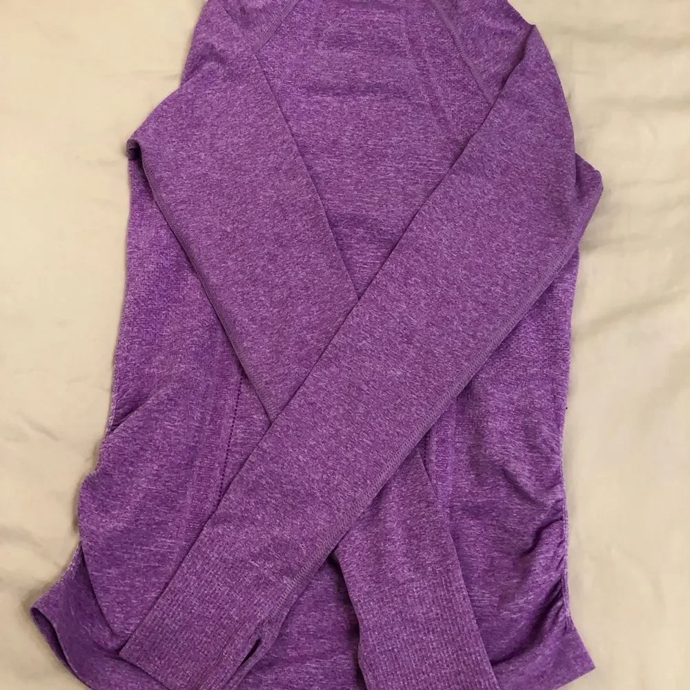 Athleta active top long sleeve size xtra small purple color - Picture 3 of 6
